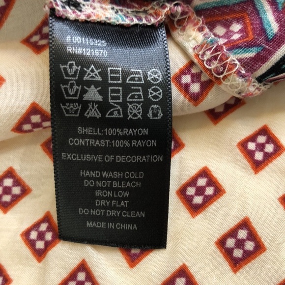 FOREVE 21 Abstract Paisley Print Embroidered Kimono  Size S/M - Picture 8 of 9